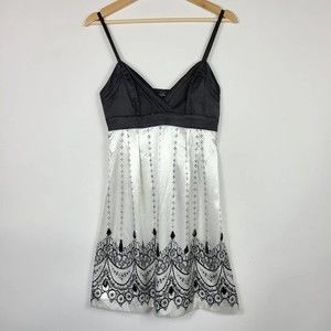 Guess Jeans Black White Raised Sequin Embellished Dress Size 5
